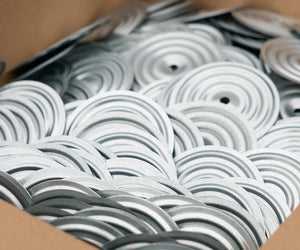 Druckverteilerplatten 90 mm verzinkt 0.7 mm 100 stück