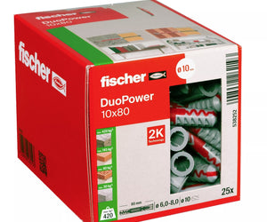 Fischer Duopower 10x80 (25 Stück/Box)
