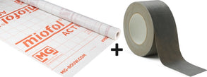 Set Feuchtevariable Dampfbremse Miofol Active | 1,5x30m + Polytex Tape