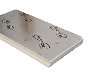 Packung Recticel - Eurowall PIR mit Aluminium Beschichtgung - Feder und Nut - 100mm dick - 600x1200mm - Rd 4,60 - 5pl/Packung = 3,60m2