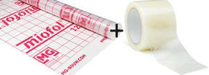 Set Miofol® 125 S l 1,50mx25m ( Innenseite - dampfbremse) + VAST-R Folie Tape basic | 75mm x 25m