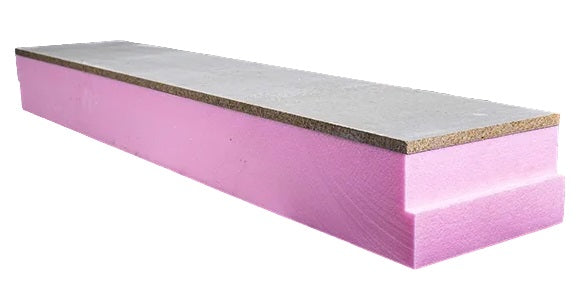 XPS Sockelplatte 10mm grau + XPS 50mm 1250x200x60mm (Rd Wert 1.55 m²K/W)