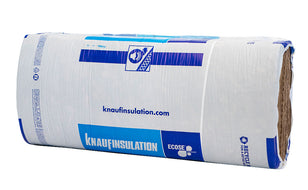 Knauf Acoustifit Glaswolle Dämmplatte - 90mm dick - 600mm breit - Rd 2,4 - 8pl/Packung