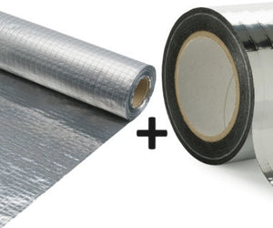 Set Miofol® 125 AV l 1,50mx25m (Innenseite; dampundurchlässig) + VAST-R Aluminium Tape 75 mm x 25 m