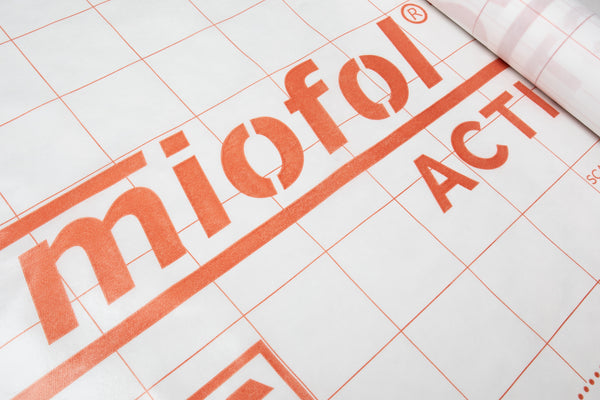 Set Miofol Active (Dampfvariable / Klimafolie) | 1,5x30mtr + Vast-R Polytex Band 75mm x 25m