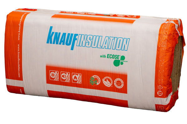 Knauf Rock4All - Steinwollplatte 90mm dick - 600x1200mm - Rd 2,55 - 5pl/Packung