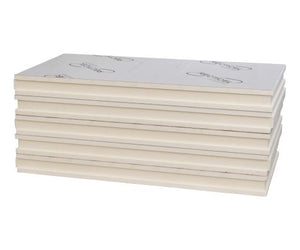 Packung Recticel - Eurowall PIR mit Aluminium Beschichtgung - Nut und Feder - 60mm dick - 600x1200mm - Rd 2.7 - 8 Platten= 5,76m2