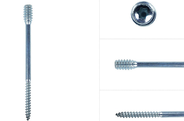 Abstandschrauben Verzinkt 6 x 100 mm - Box 50 Stück